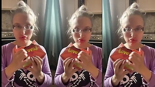 Asmr Chew Sound Effect with Slow Motion