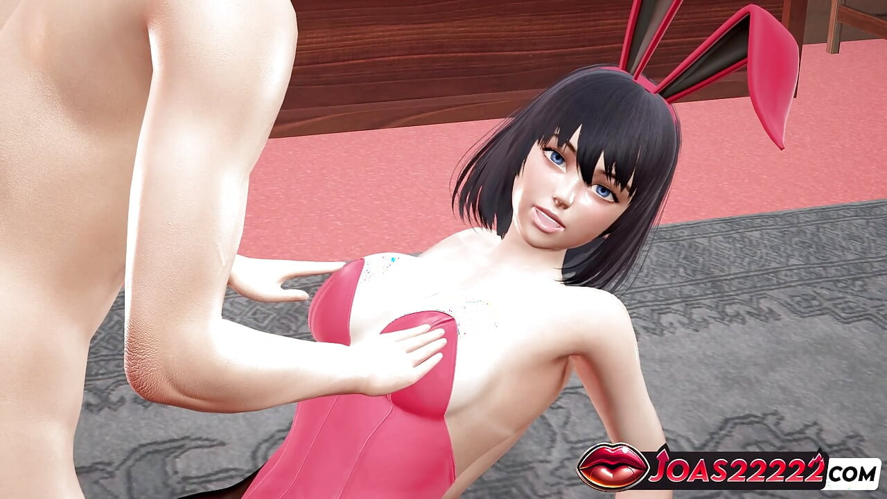Ryuko Bunny Cosplay 3D Animation - Big Tits Massage Moans, Tight Pussy Fingering, Vibrator Squirt in Uncensored Hentai