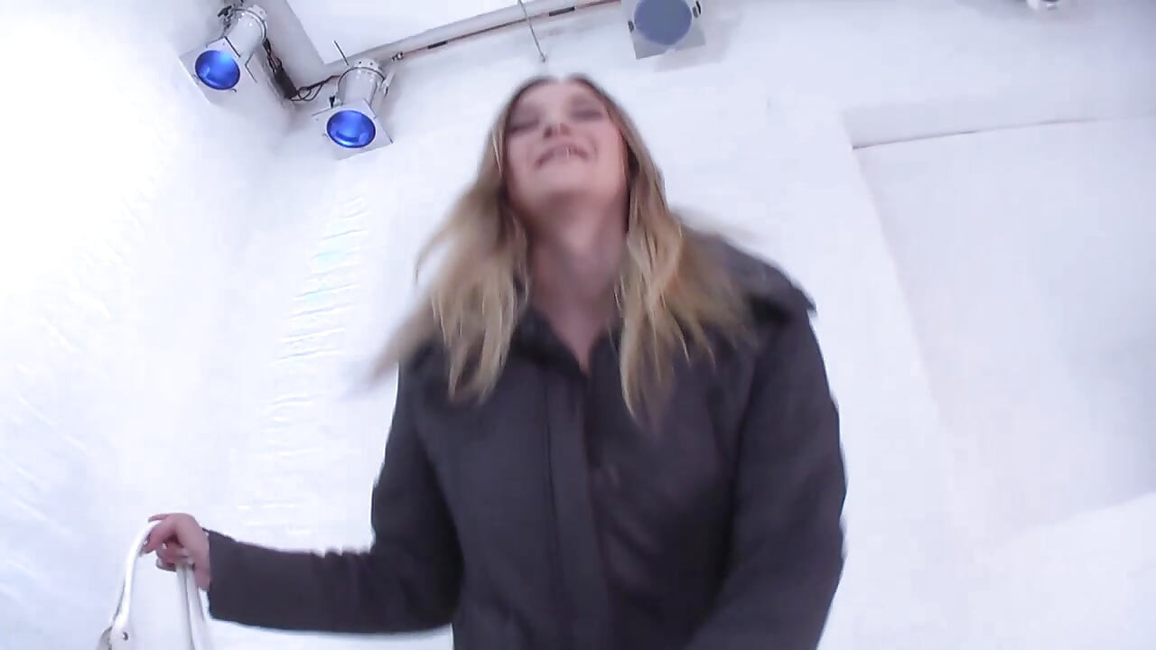 Fucking a Blonde Horny Slut Shaved Wet Pussy