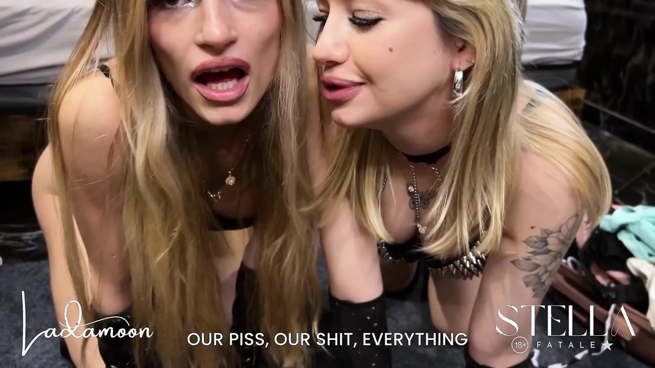 Double Blonde Femdom POV Destruction Stella Fatale French Strap-on Pegging & Extreme Slave Humiliation