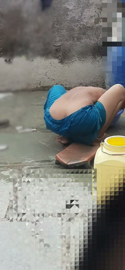 StepAunt's girl stepsister seen bathing in the open in the village Part 3 | Clip 1