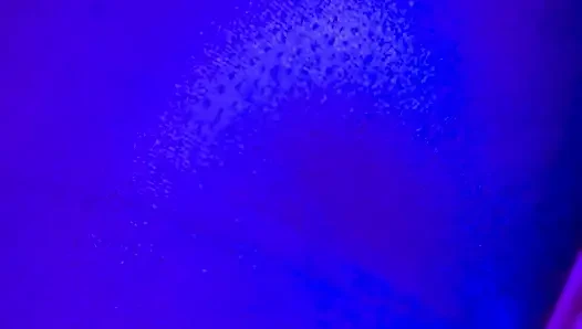 Ebony Goddess Leaking: Neon Thong & Dildo Squirt