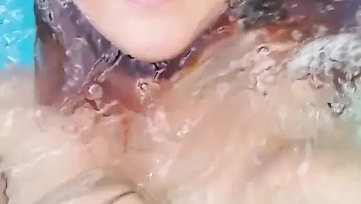 Anaked Pool Fun in Slo-mo. These Boobs Make Quite the Splash, Don't They?