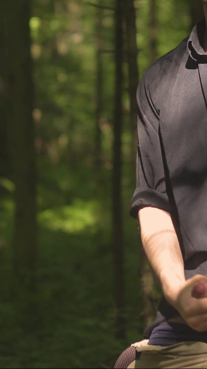 Must-see moment from "Handsome man Noel Dero decided to masturbate in the woods because he really wanted to fuck"
