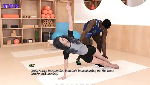 Harmony Haven: Wife Sexy Ass Stretching in the Gym - Episode 5