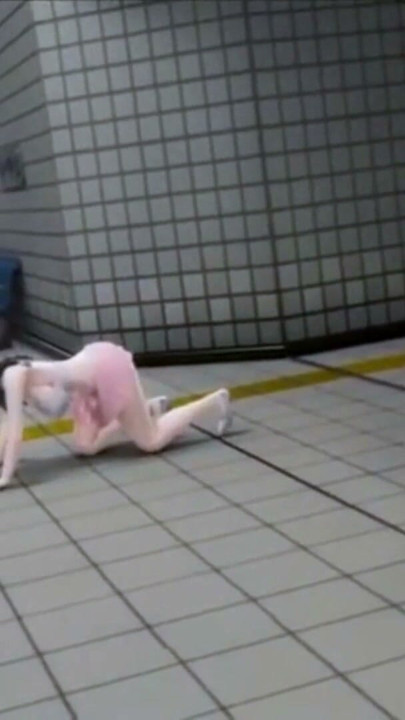 The lonely girl lustful Ep03 - Public seduce and deepthroat on the train lobby ( hentai uncensored 3d 04) | Clip 1