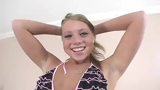 Babe gags on a massive cock then gets fucked to a mouth cumshot