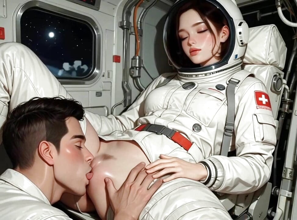 Big tits astronaut get bang pussy in the spaceship during explore planet mission