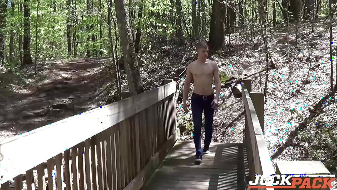 JockBreeders - Ty Thomas goes for a hike and a JO session is the sun