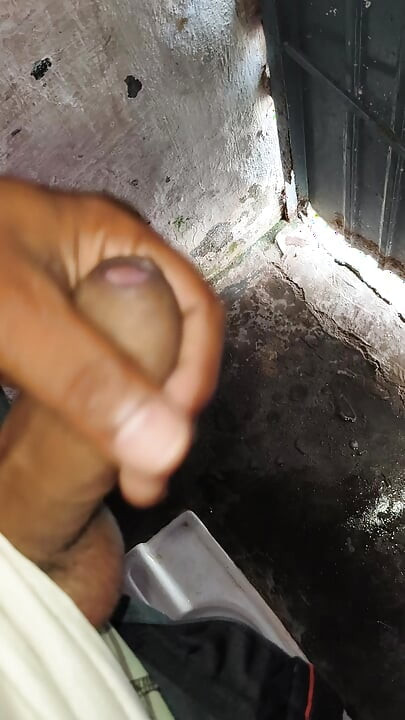 A 22-year-old boy is masturbating with his fist
