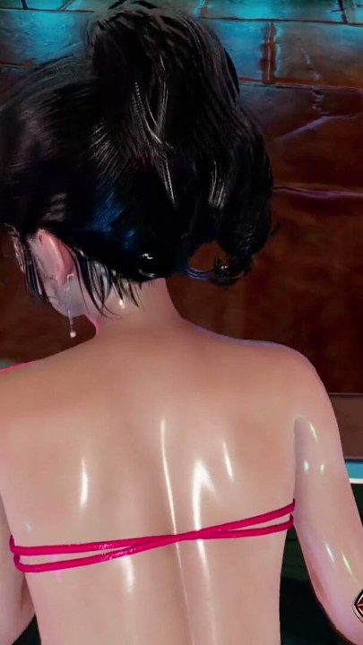 Ateşli büyük memeli anime kız Cynthia havuzda hentai - deve toynağı bikini fetişi ile uyluk seksi, suda heyecanlı domaltmalı seks | Klip 1
