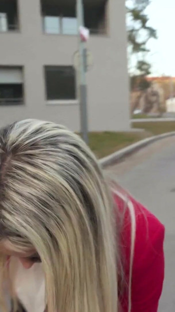 Captivating moment from "Public Agent - Big tits blonde MILF Carla Boom sloppy POV blowjob hard fast fuck outdoors"