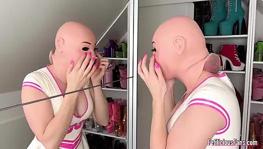 Trying New Female Mask