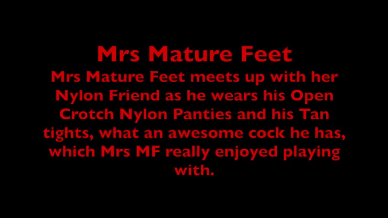 Mrs Mature Feet meets up with her Nylon Friend 410