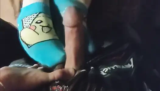 Sexy Pokemon Ankle Sockjob Sock Footjob & Hello Kitty Sock Handjob