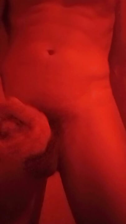 Big white cock red room