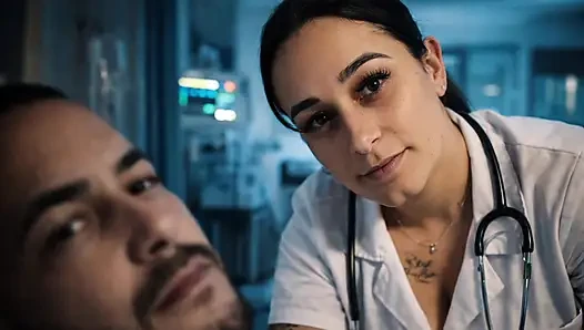 Unexpected erection in front of the nurse