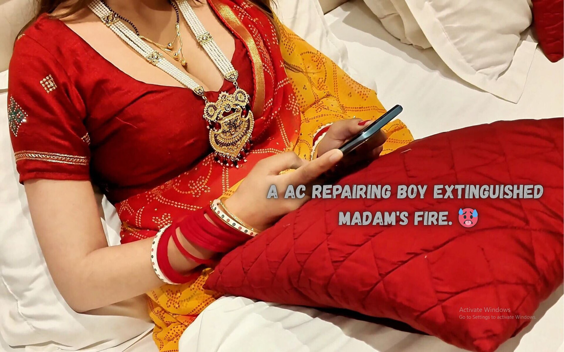 A Ac Repairing Guy Fucked Madam's Clean White Pussy When Her Husband Not in Home. in Hindi Audio