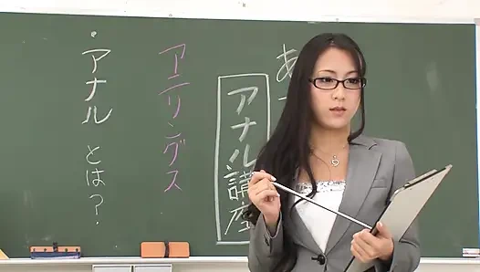 Hot Teacher Gets Fucked by 2 Students