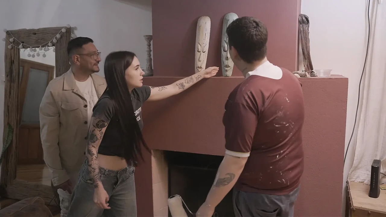 He must have a HUGE dick! The painter watches Chavita getting fucked by her sugar daddy
