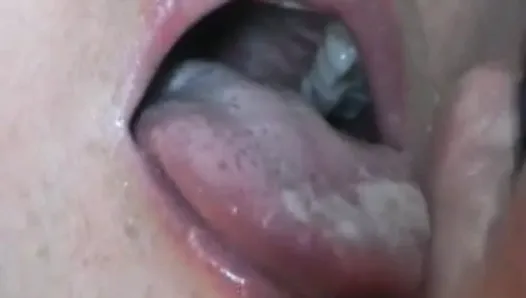 Anal Fisting Self with Creampie Licking and Swallowing