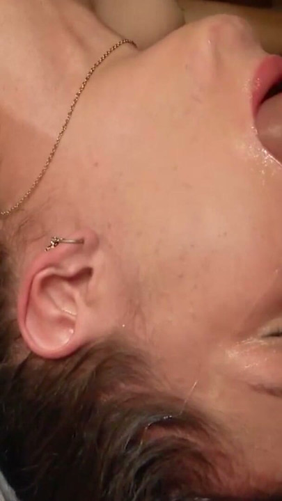 INSANELY Massive Facial on Petite Slut After Rough Face Fuck | Clip 1