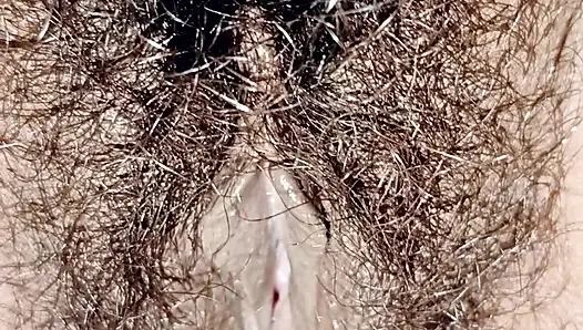 My showing white inside by fingering