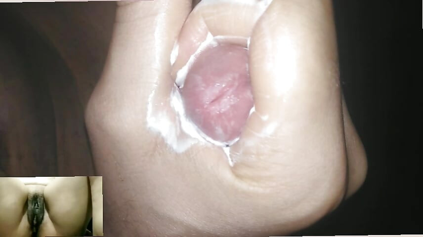 Solo Masturbation on a video call.