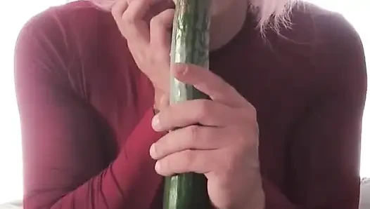 Salatalık ile derin anal