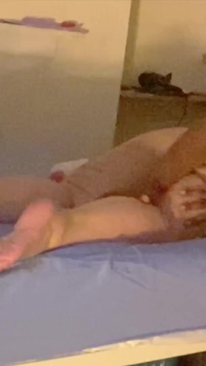 Hot Milf gets Oil Massage in bed. Black Bull rubs oil all over big mature ass | Clip 1