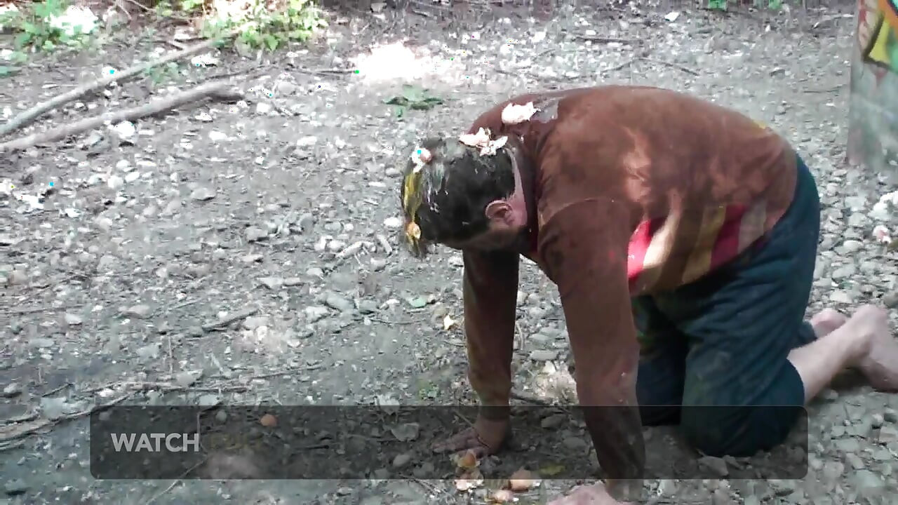 Outdoor Humiliating This Slave