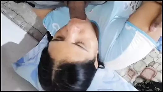 My husband's stepbrother fucks me while the cuckold rests. Then he fucks...