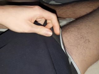 Mijn pik voor de nacht in een sok stoppen