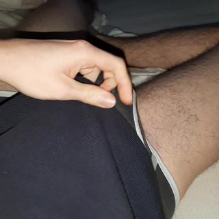 Putting my cock in a sock for the night