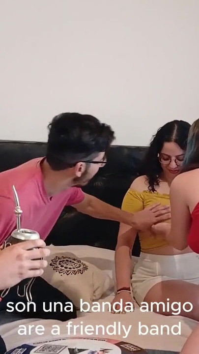 Key moment from "FOURSOME AMATEUR. PART 2. WITH MY STEPCOUSIN WE SHARE THE BOYFRIENDS"