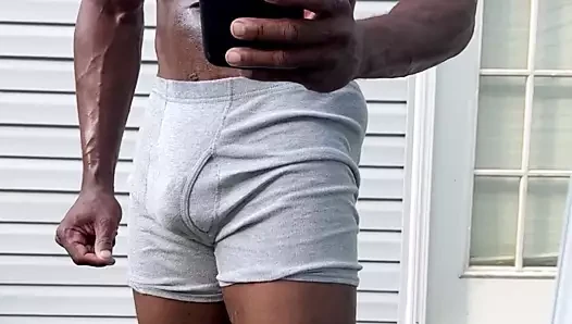 Dick tease - tarde al aire libre