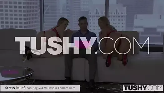 TUSHY Incredible Anal Threesome Compilation