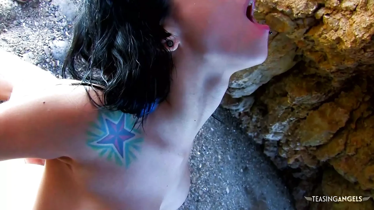 The pierced brunette with tattoos likes it from behind