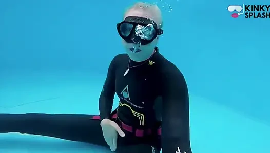 Underwater Wetsuit JOI in My Private Pool
