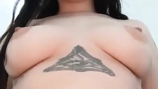 Spit Saliva on My Stomach and Belly Button