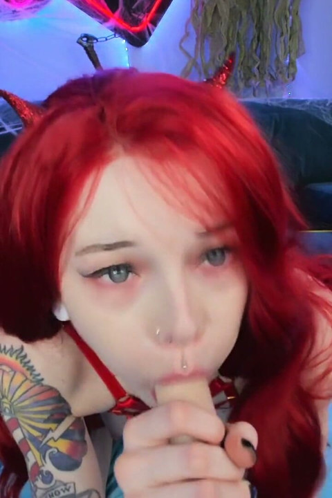 Blowjob with Dildo and Feet Fetish