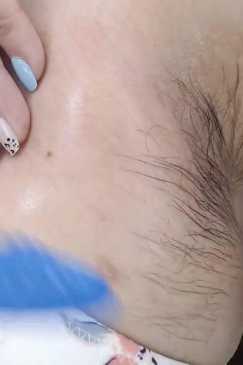 Hairy Armpits Closeup Oiled Combed