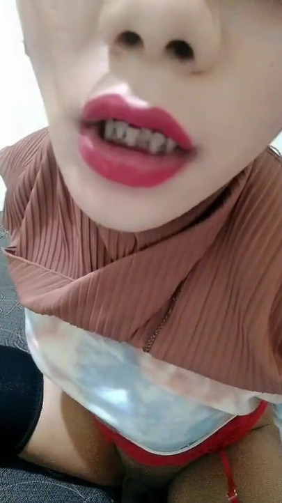 Thrilling moment from "Indonesian hijab shemale is handjob her dick"