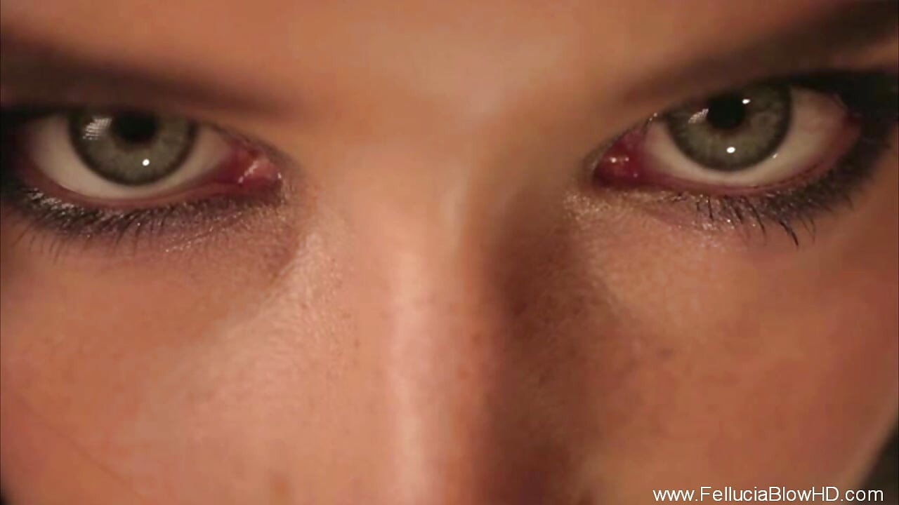 stunning brunette beauty giving the best CFNM style blowjob