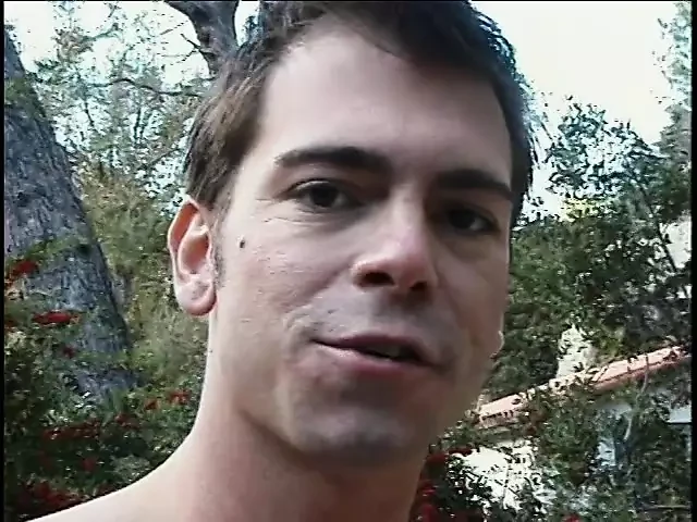 Horny stud nails his gay partner outdoors
