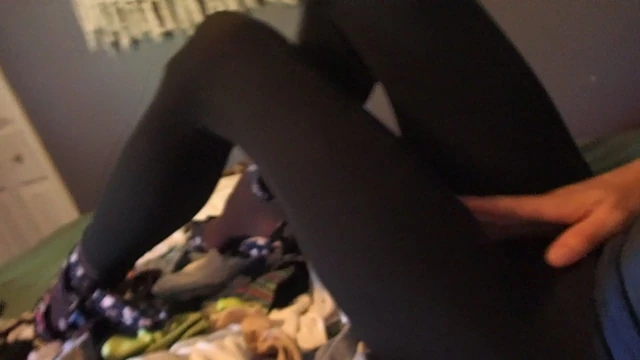 Sissy Sara cums on all her clothes
