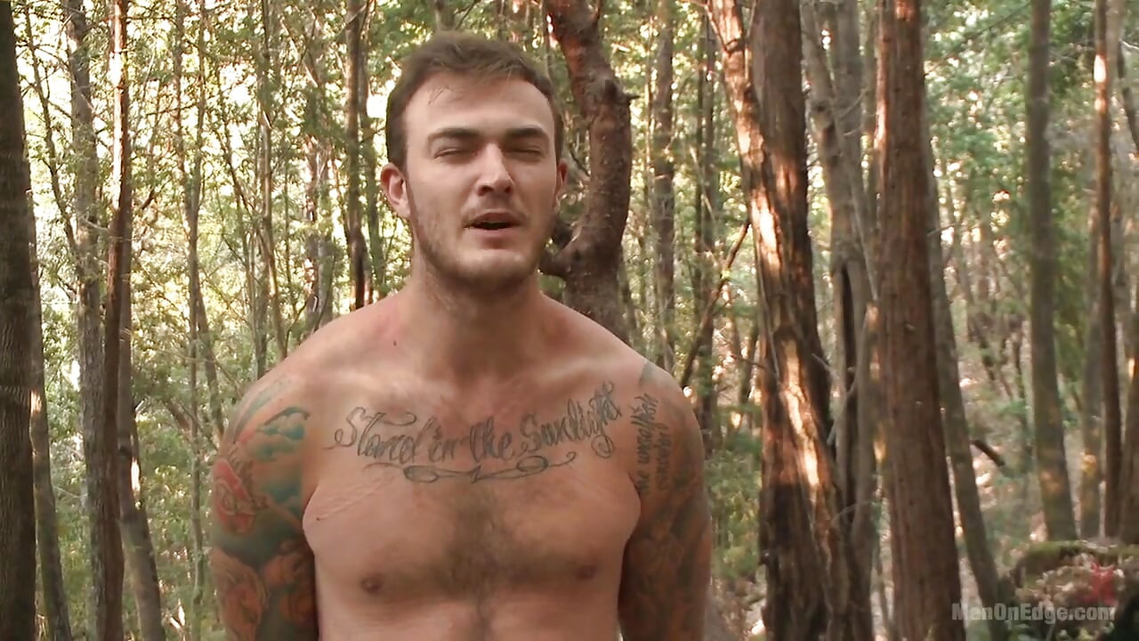 Bound Christian Wilde Begs to Cum in the Woods