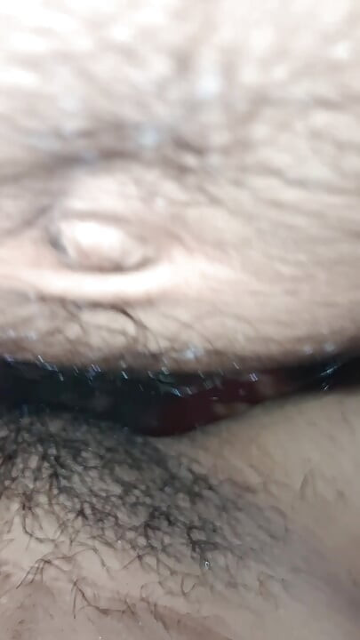 Cleandesibhabhi oiling his pussy for taking bbc