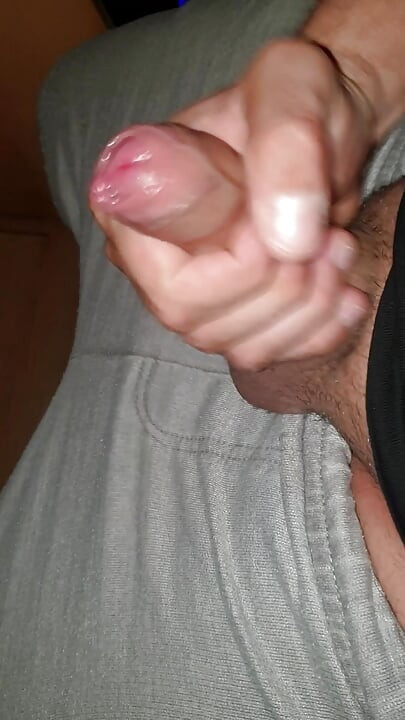 Look how my dick grows, Stroking my cock until I Cum
