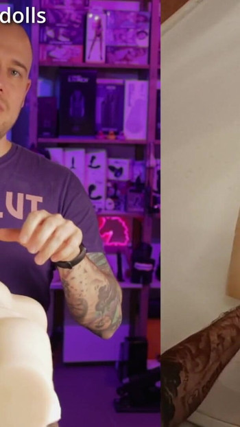 Jaw-dropping moment from "Tantaly Channing male sex doll torso testing and review"